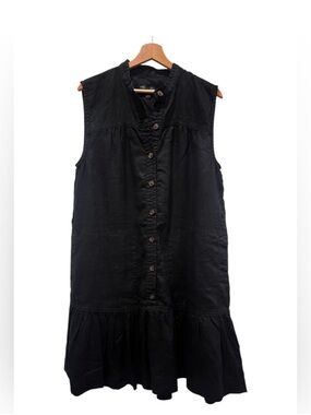 Banana Republic Black Sleeveless Midi Dress